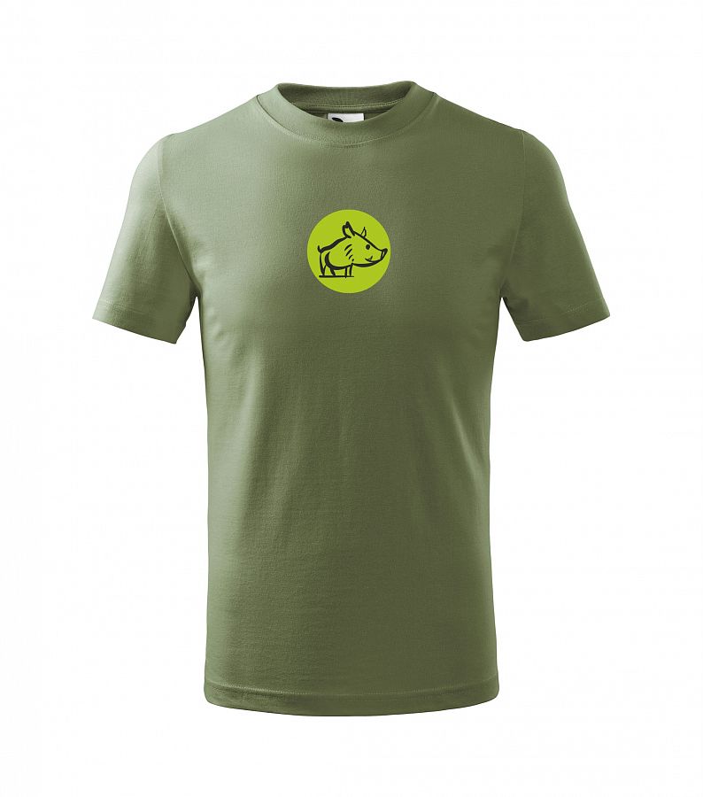 Dětské myslivecké tričko 138 PXT CREATIVE s tiskem khaki